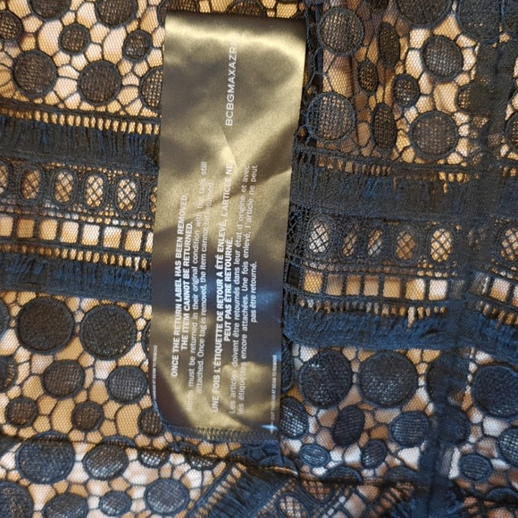 Circle Lace Black Cocktail Dress - Picture 15 of 15